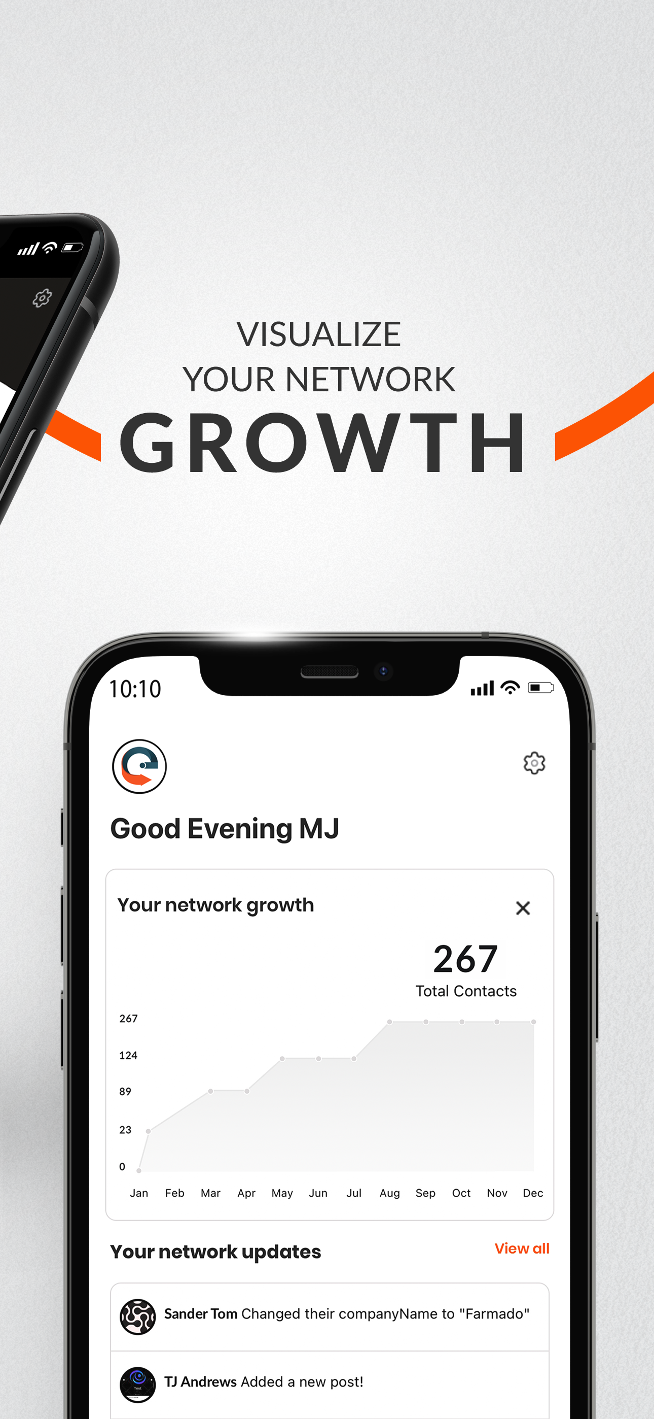 Visualize your network growth